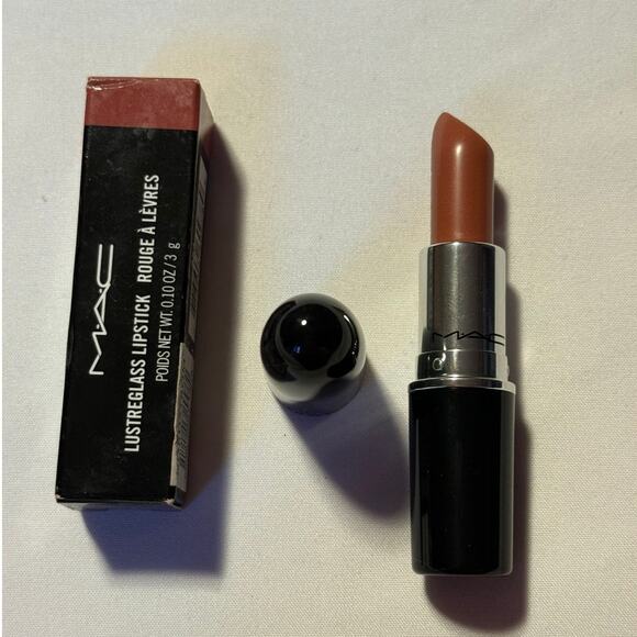 MAC Lustreglass Lipstick - # 540 Thanks It’s M.A.C Taupey Pink Nude 3g/0.1oz - Picture 5 of 6
